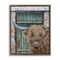 Stupell Industries Highland Cow by Barn Door Floating Frame, design by Jean Plout